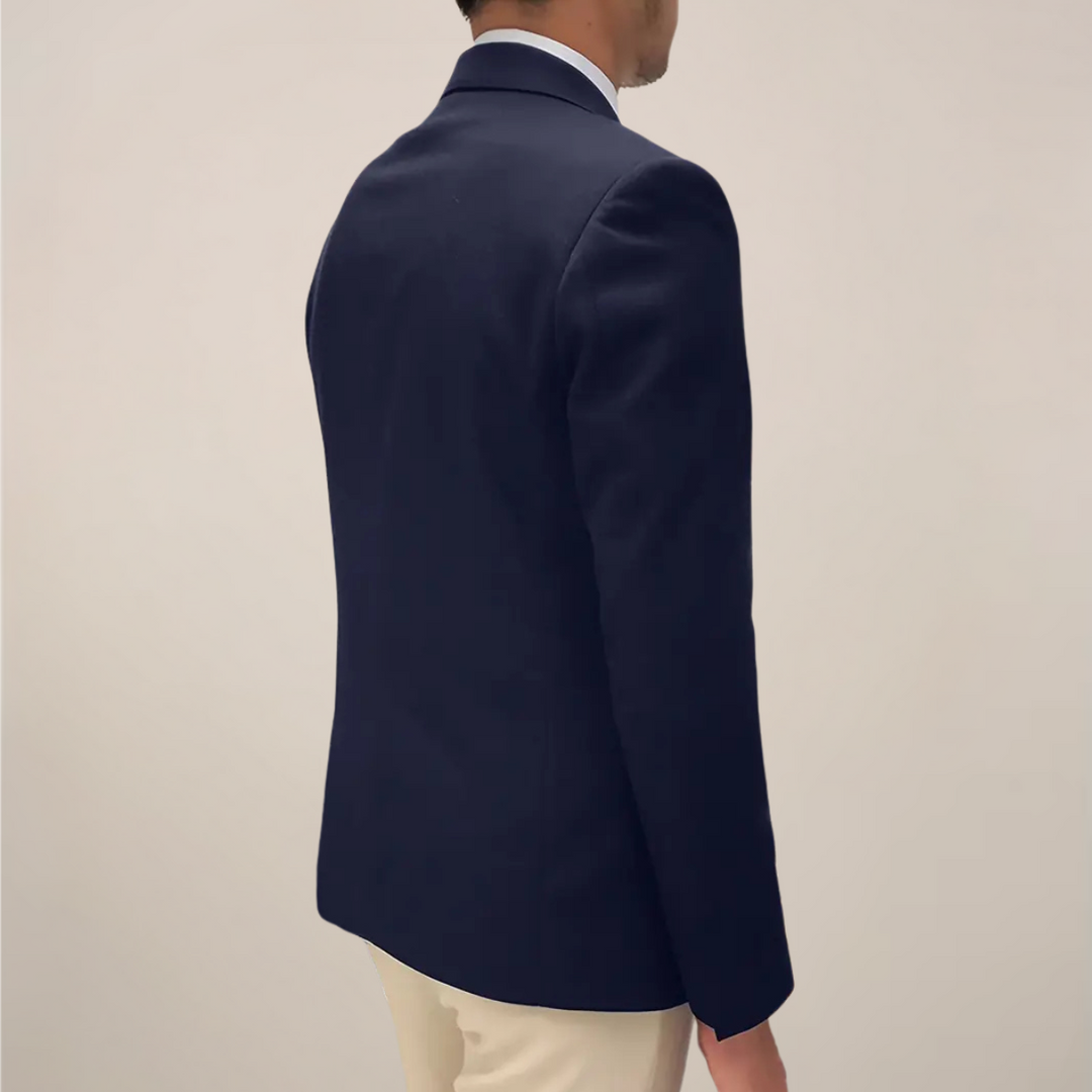 Men's Lapel Blazer | Gold Button