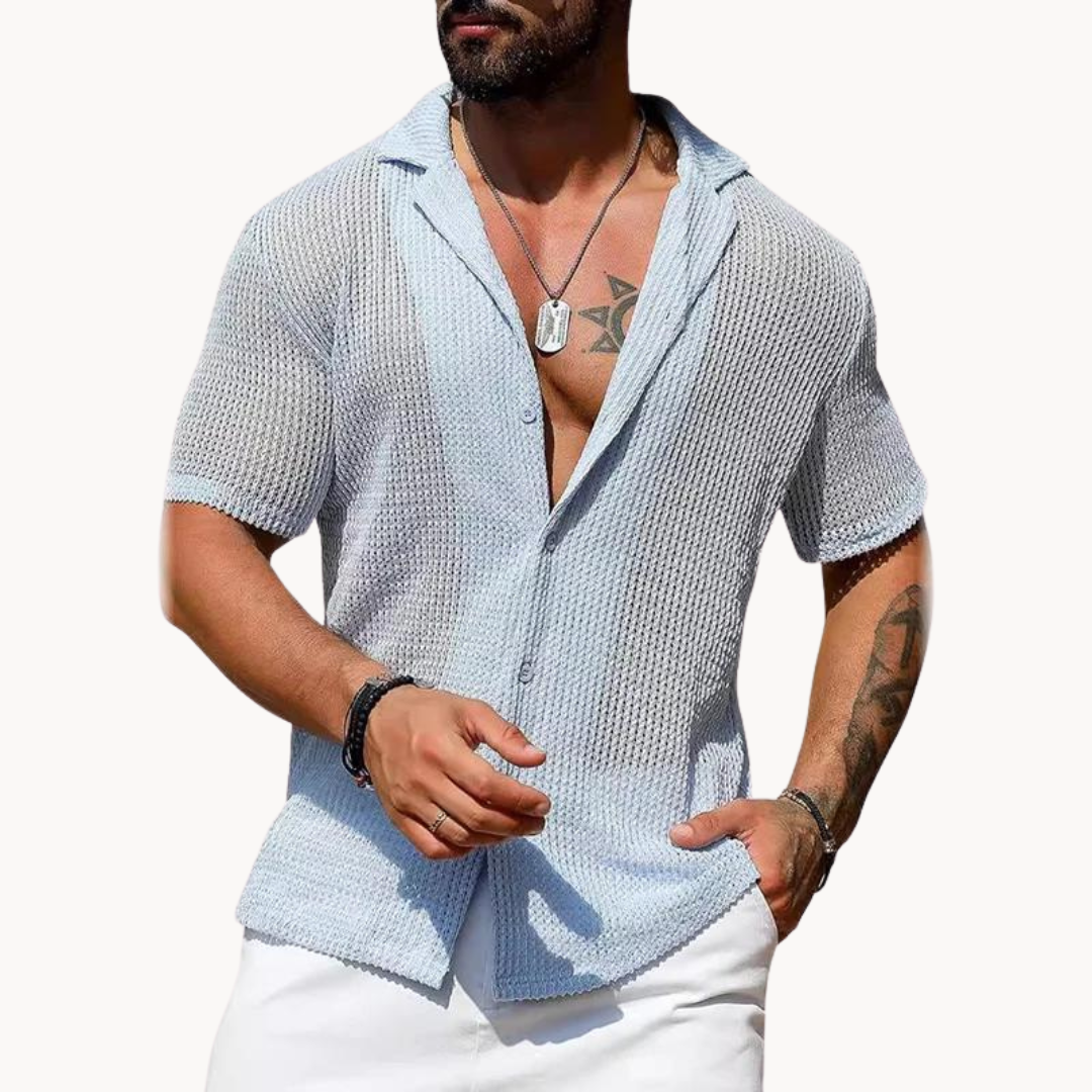 Men's Summer Beach Shirt | Short-Sleeve
