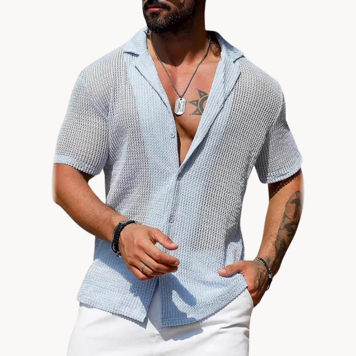 Men's Summer Beach Shirt | Short-Sleeve