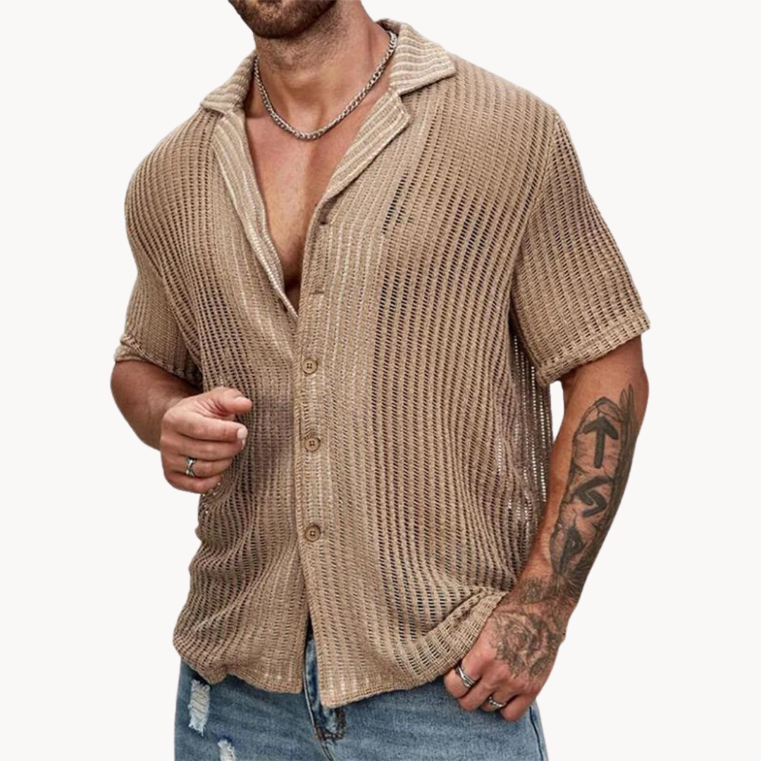 Men's Summer Beach Shirt | Short-Sleeve