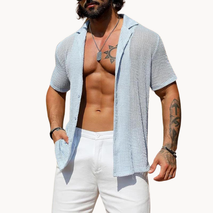 Men's Summer Beach Shirt | Short-Sleeve