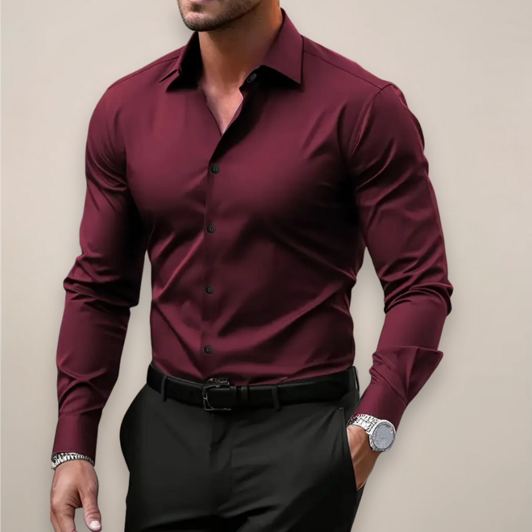 Men's Classic Notched Collar Shirt | Versatile