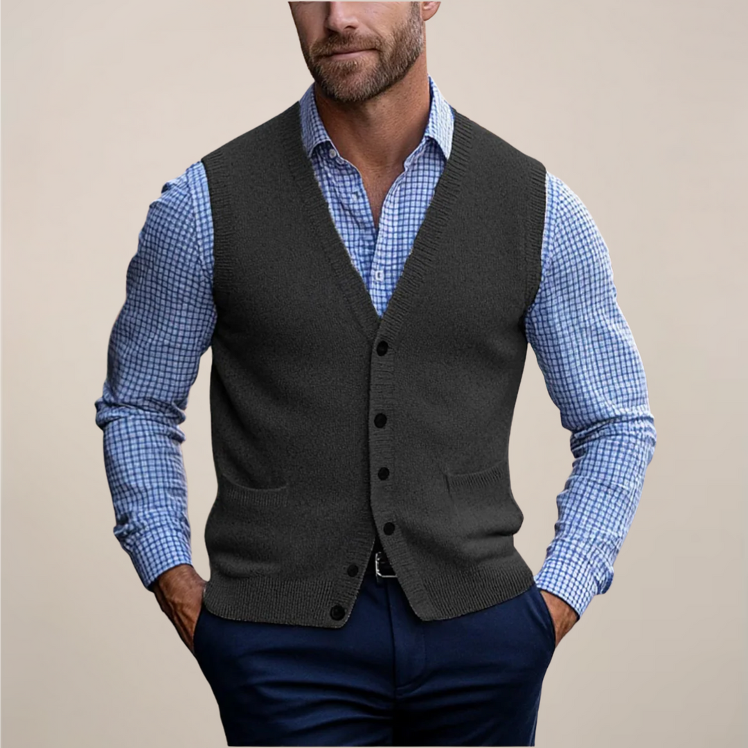 Men's Sleeveless Vest Sweaters | Lightweight