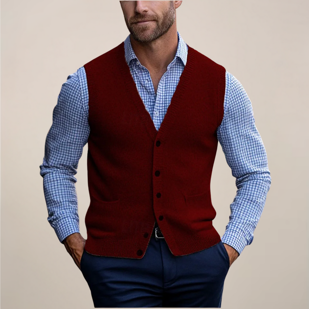Men's Sleeveless Vest Sweaters | Lightweight