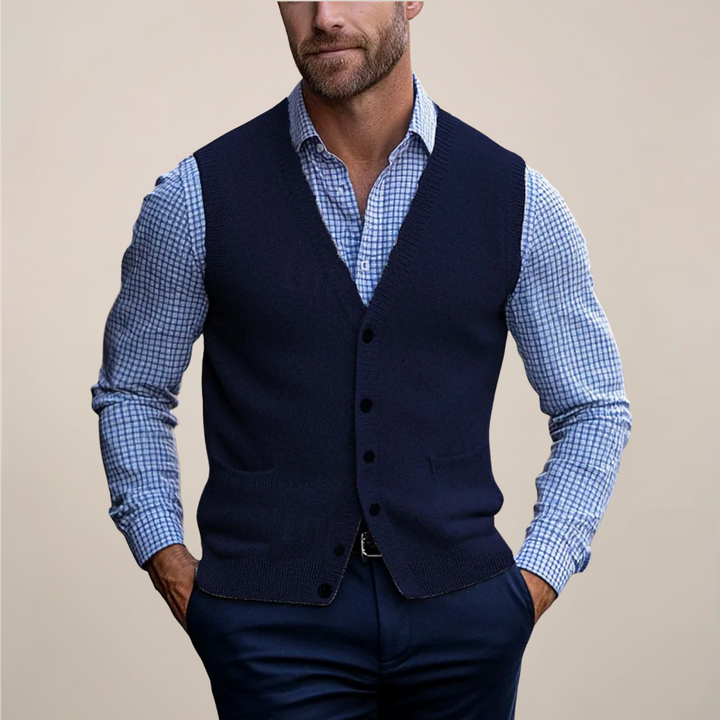 Men's Sleeveless Vest Sweaters | Lightweight