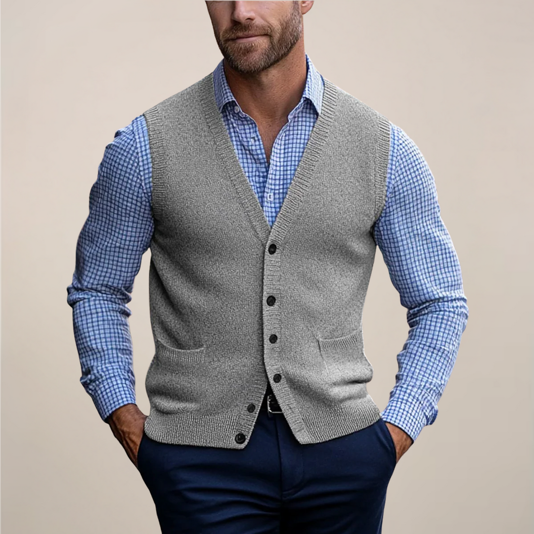 Men's Sleeveless Vest Sweaters | Lightweight