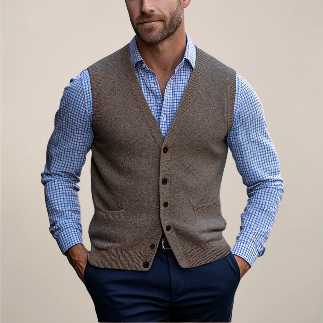 Men's Sleeveless Vest Sweaters | Lightweight