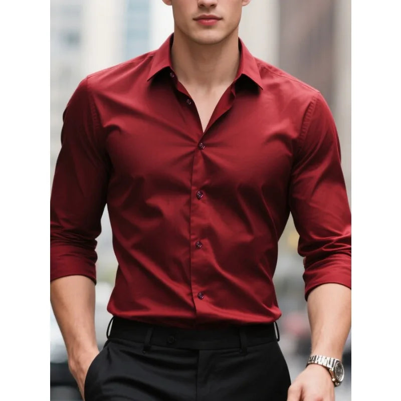 Men's Button-Down Collar Shirt | Long Sleeve