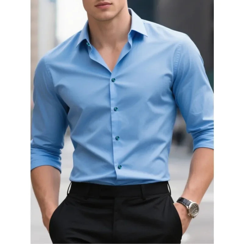 Men's Button-Down Collar Shirt | Long Sleeve