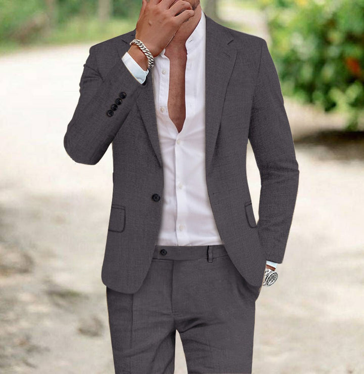 Men's Two-Piece Slim Fit Suit | Jacket and Trousers