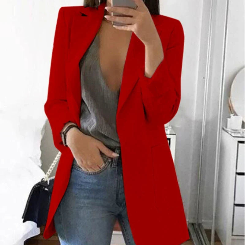 Women’s Long Blazer Jacket | Work