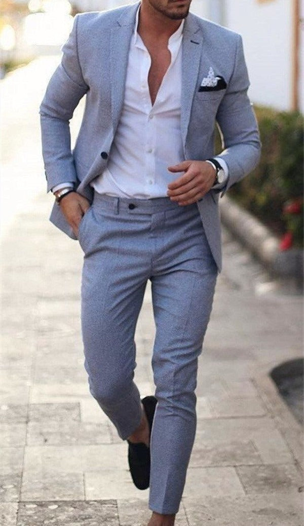 Men's Two-Piece Slim Fit Suit | Jacket and Trousers