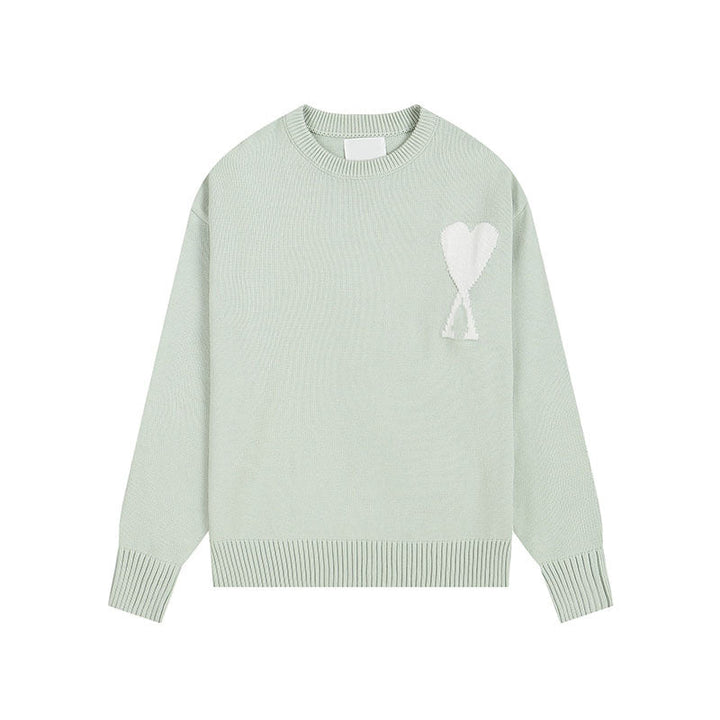 Women's Heart Sweater | Crew Neck