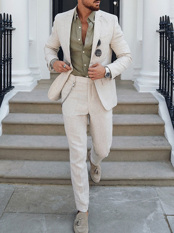 Men's Two-Piece Slim Fit Suit | Jacket and Trousers