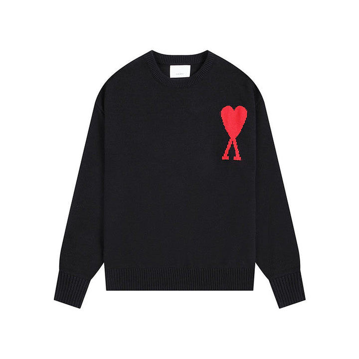 Women's Heart Sweater | Crew Neck