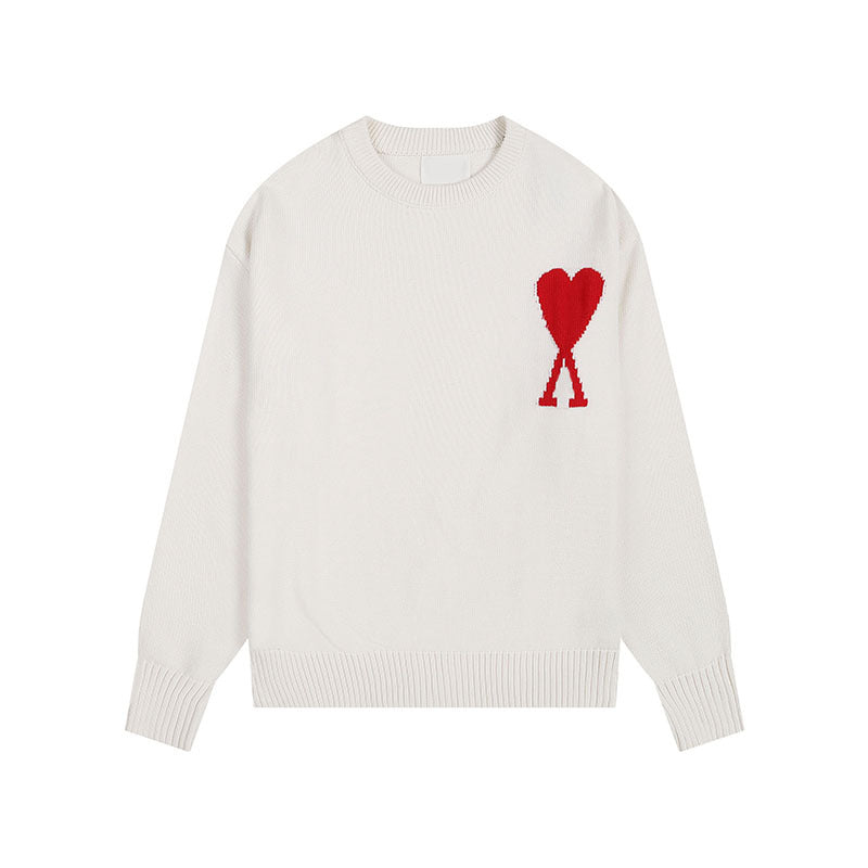 Women's Heart Sweater | Crew Neck
