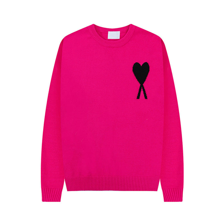 Women's Heart Sweater | Crew Neck