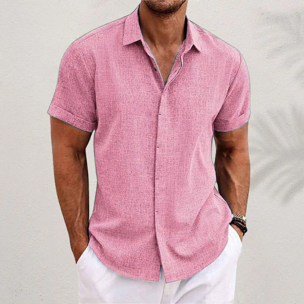 Men's Short Sleeve Linen Shirt | Summer