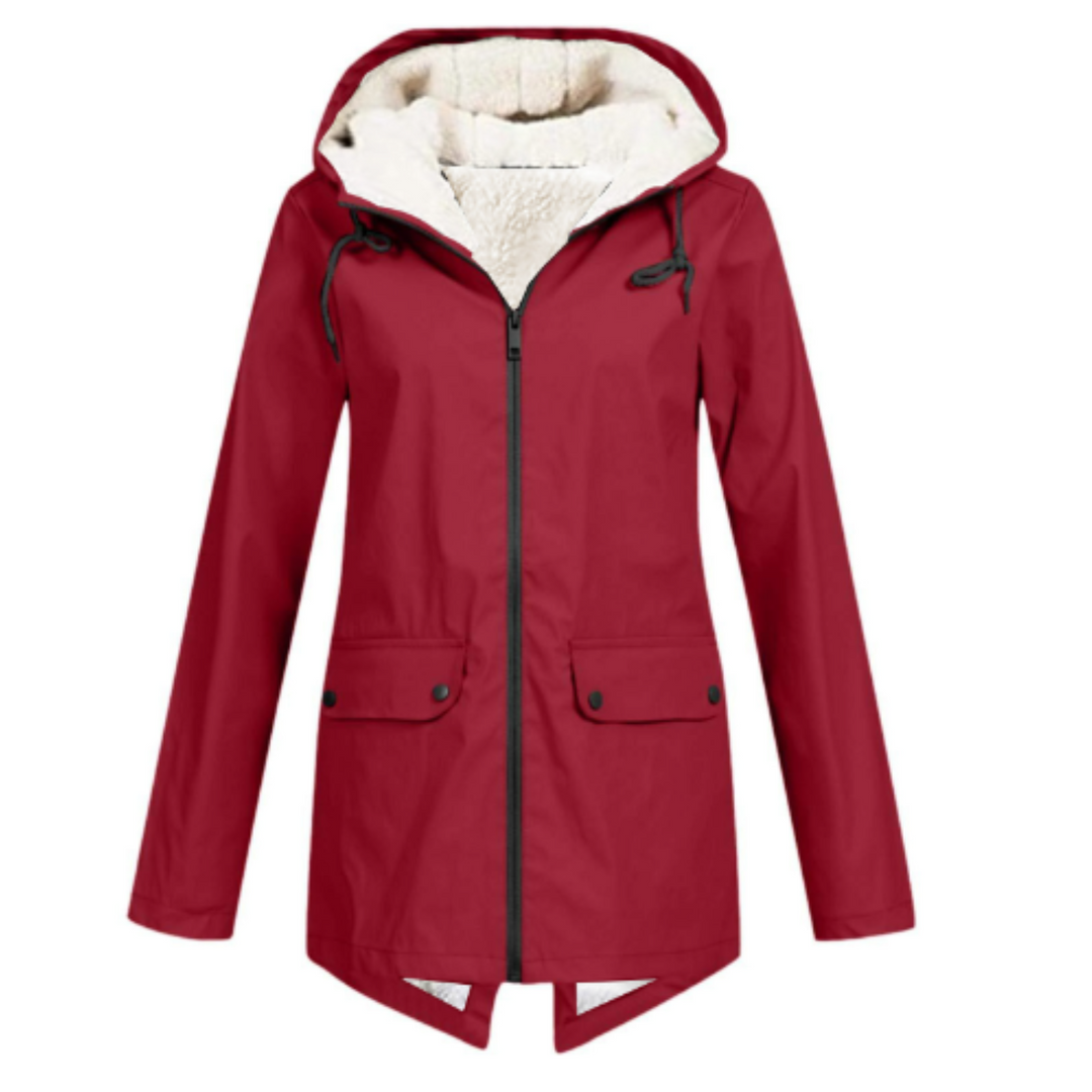 Women's Zip-Up Winter Jacket | With Hood