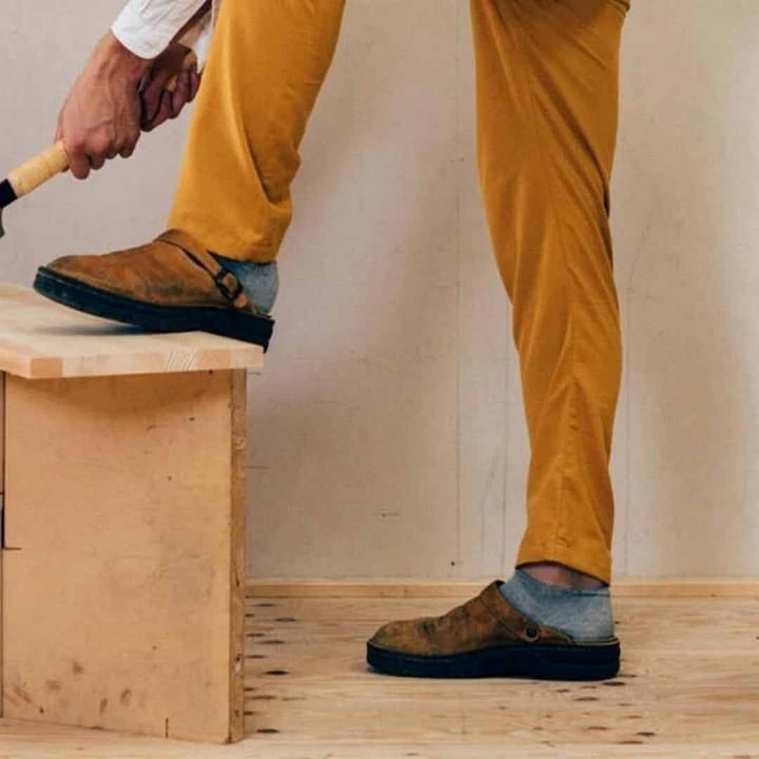 Men's Arch Support Slippers | Leather