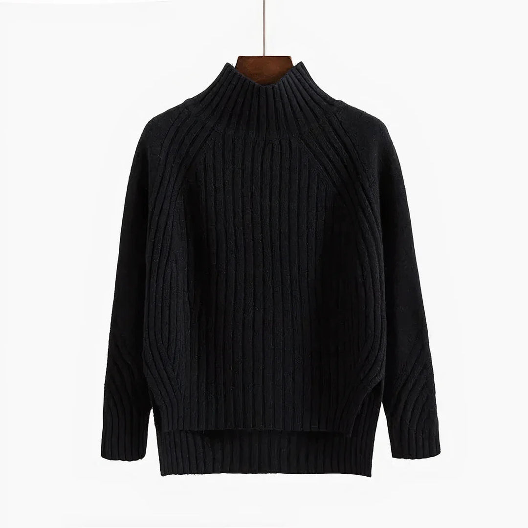 Women's Long Knit Turtleneck Sweater | Warm