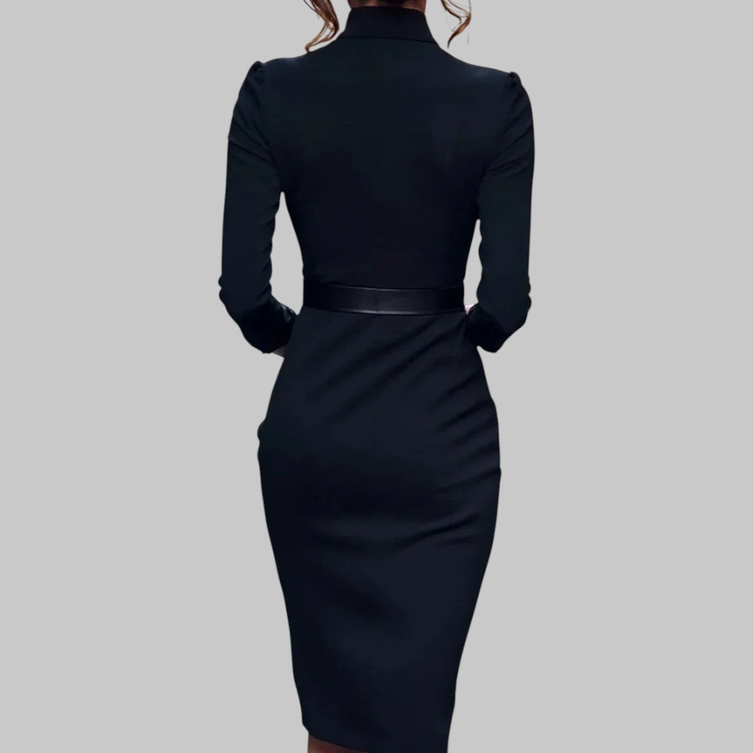 Women's V-Neck Dress | Midi