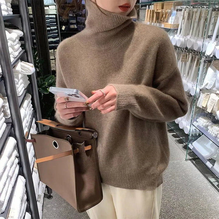 Women's Turtleneck Sweater | Long