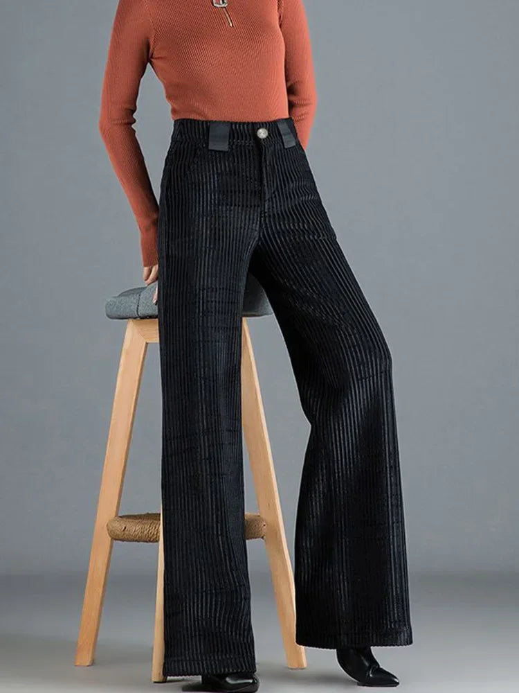 Women's Elegant Cord Trousers | Long