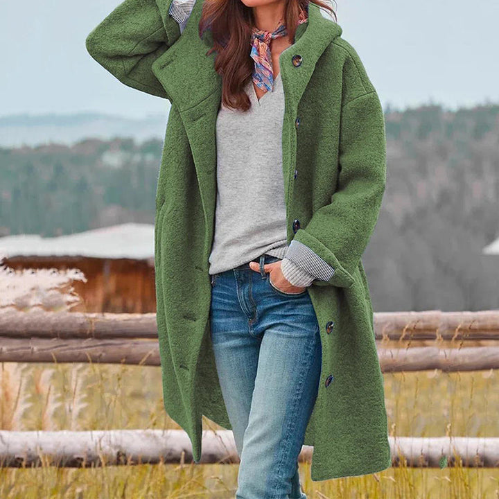 Women's Elegant Long Winter Jacket | Warm