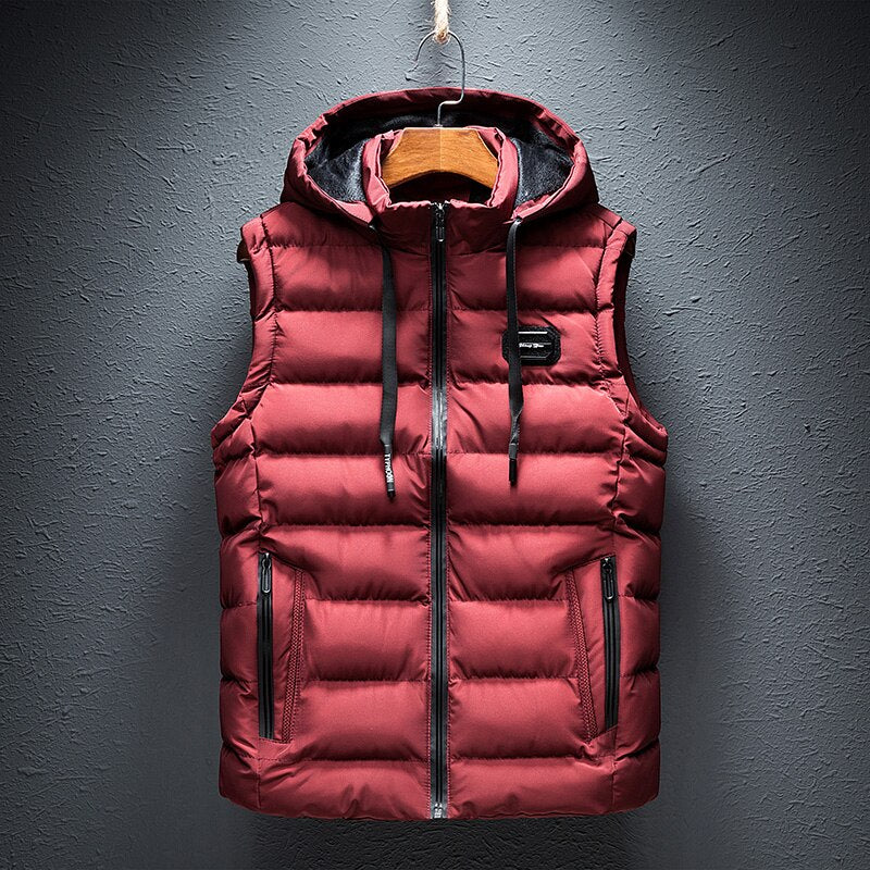 Men's Hooded Vest | Warm