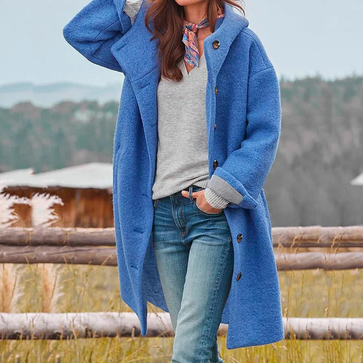 Women's Elegant Long Winter Jacket | Warm