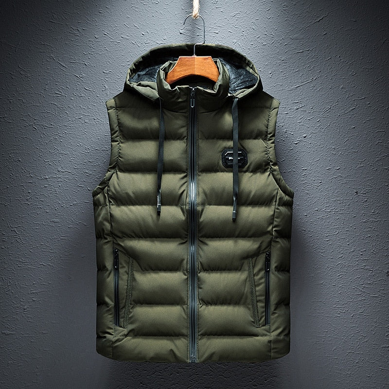 Men's Hooded Vest | Warm