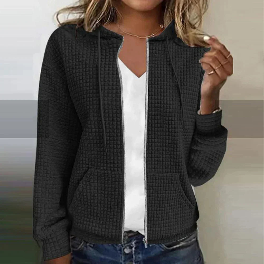 Women's Casual Full Zip Transition Jacket | with Hood