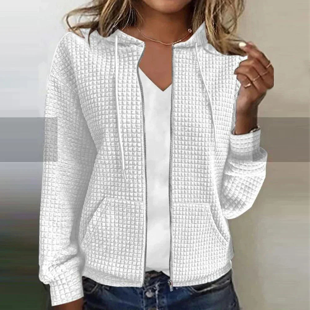 Women's Casual Full Zip Transition Jacket | with Hood