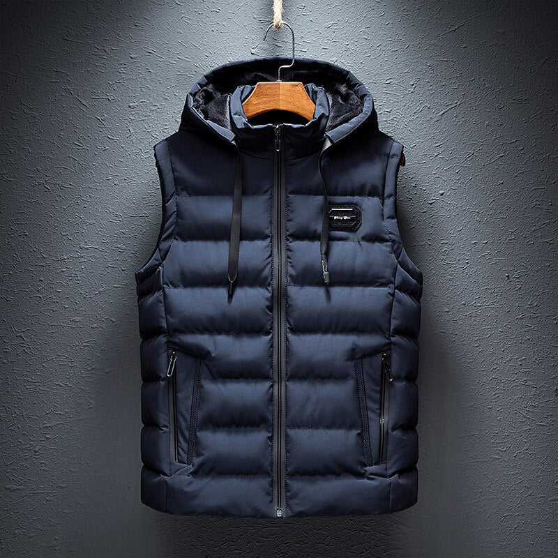 Men's Hooded Vest | Warm