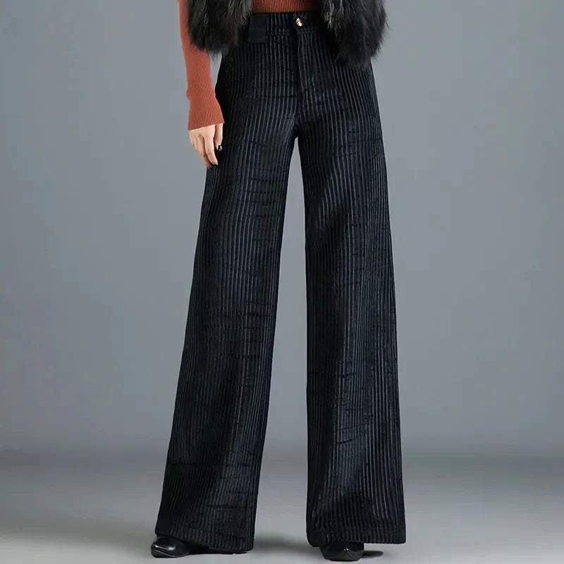 Women's Elegant Cord Trousers | Long