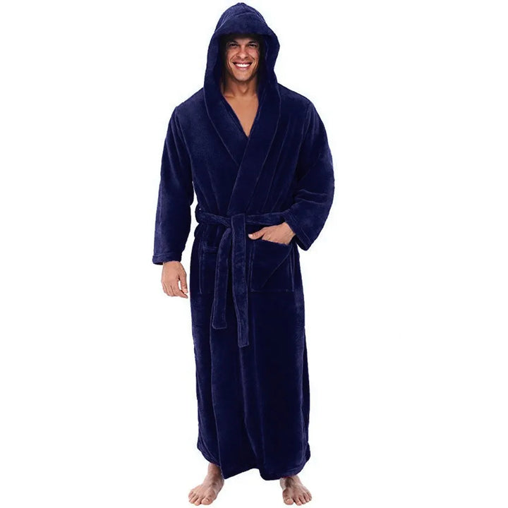 Men's Hooded Bathrobe | Long