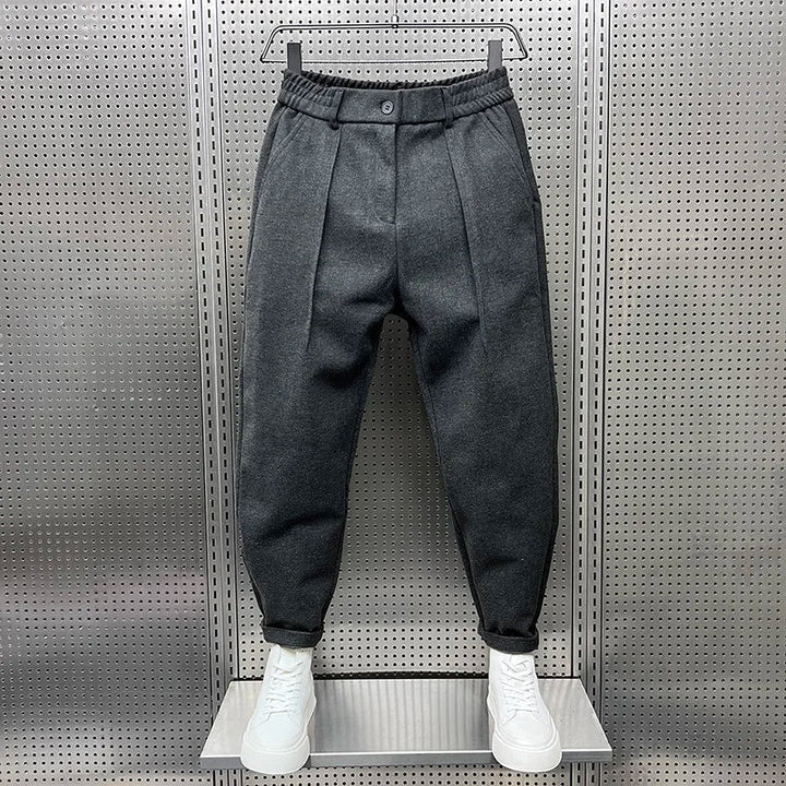 Men's Elegant Melange Pants | Long