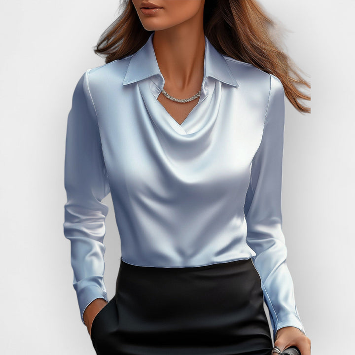 Women's Elegant Satin Blouse | Glitter