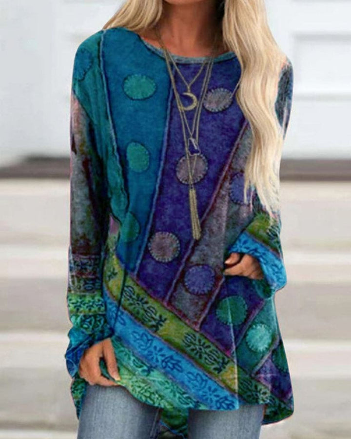 Women's Long Retro Top | Airy