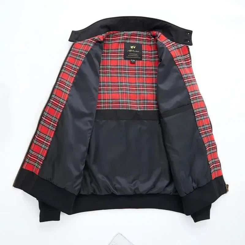 Men's Bomber Winter Jacket | With Check Lining