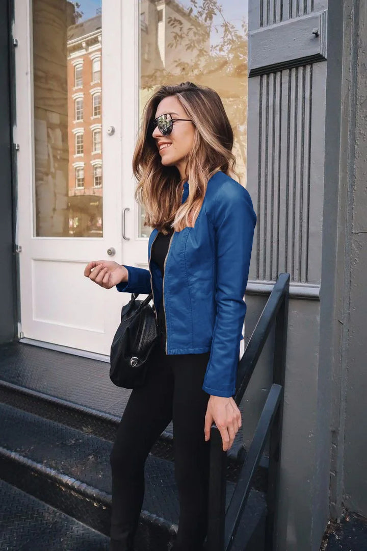 Women's Leather Jacket | Slim