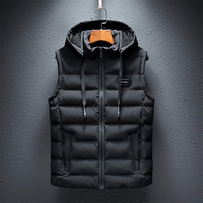 Men's Hooded Vest | Warm