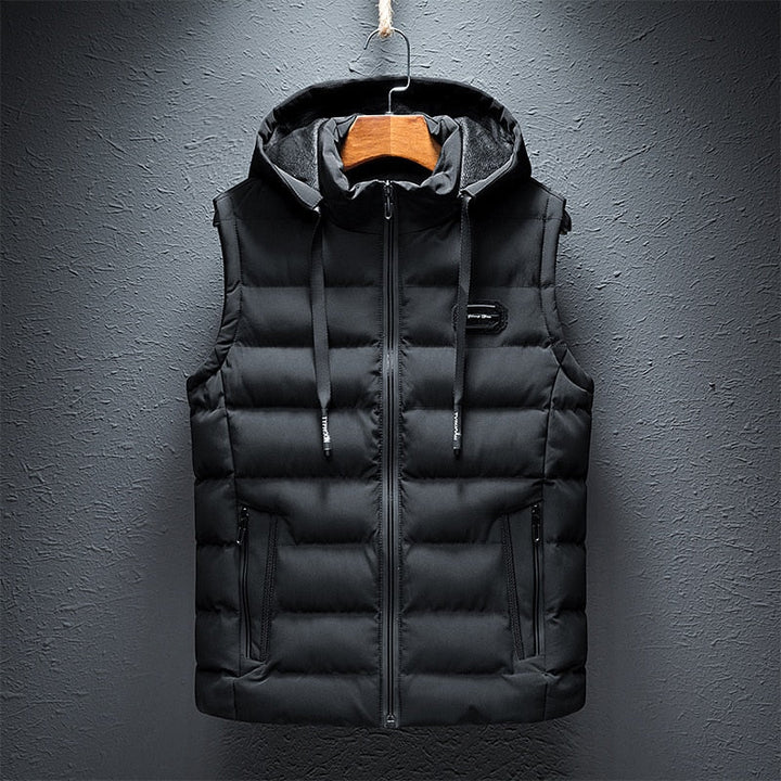 Men's Hooded Vest | Warm