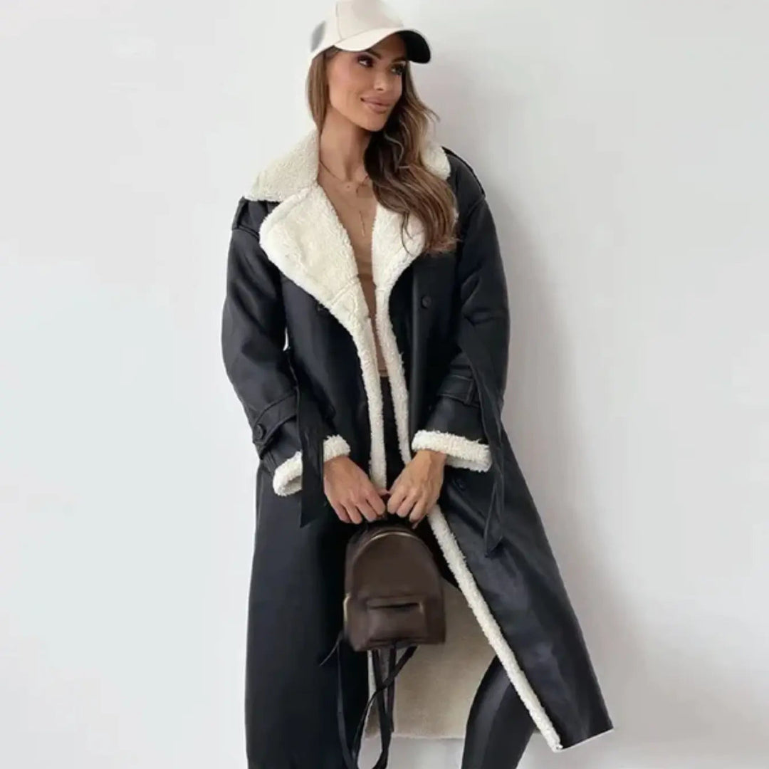 Women's Long Winter Coat | Fleece Lined