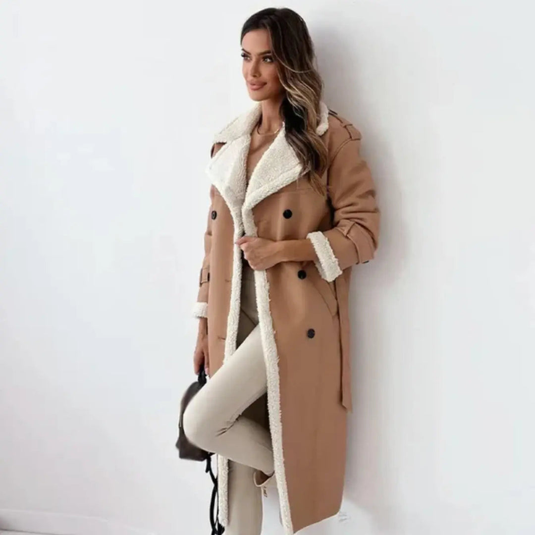 Women's Long Winter Coat | Fleece Lined