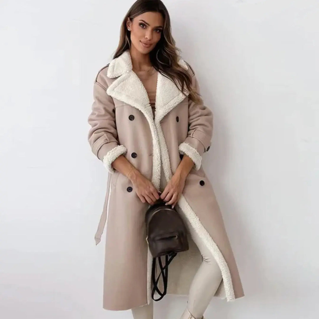 Women's Long Winter Coat | Fleece Lined