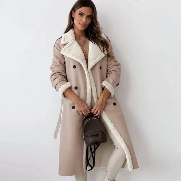 Women's Long Winter Coat | Fleece Lined