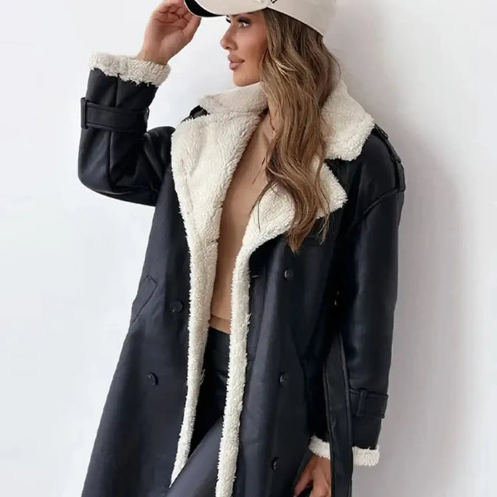 Women's Long Winter Coat | Fleece Lined