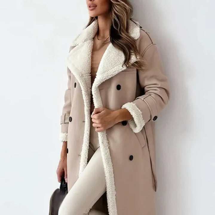 Women's Long Winter Coat | Fleece Lined